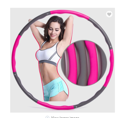 Weighted Hula Hoop - Foam or Plastic Fitness Hoop